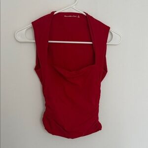 Abercrombie & Fitch Red Tank Top